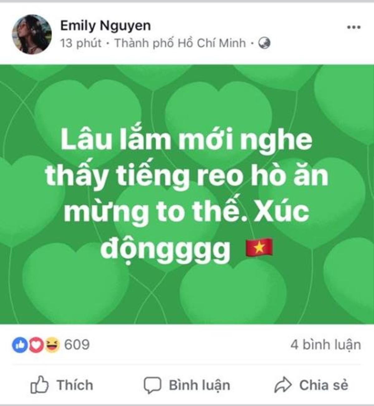 Sao Việt đồng loạt 'ăn mừng' U23 Việt Nam lần đầu vào bán kết giải châu Á trên Facebook Ảnh 17