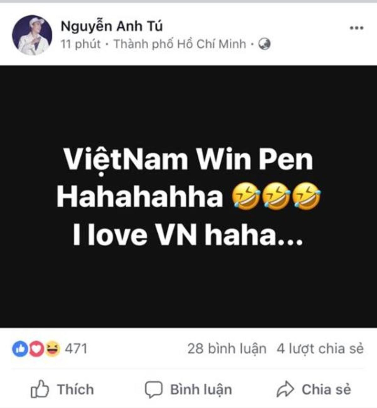 Sao Việt đồng loạt 'ăn mừng' U23 Việt Nam lần đầu vào bán kết giải châu Á trên Facebook Ảnh 11