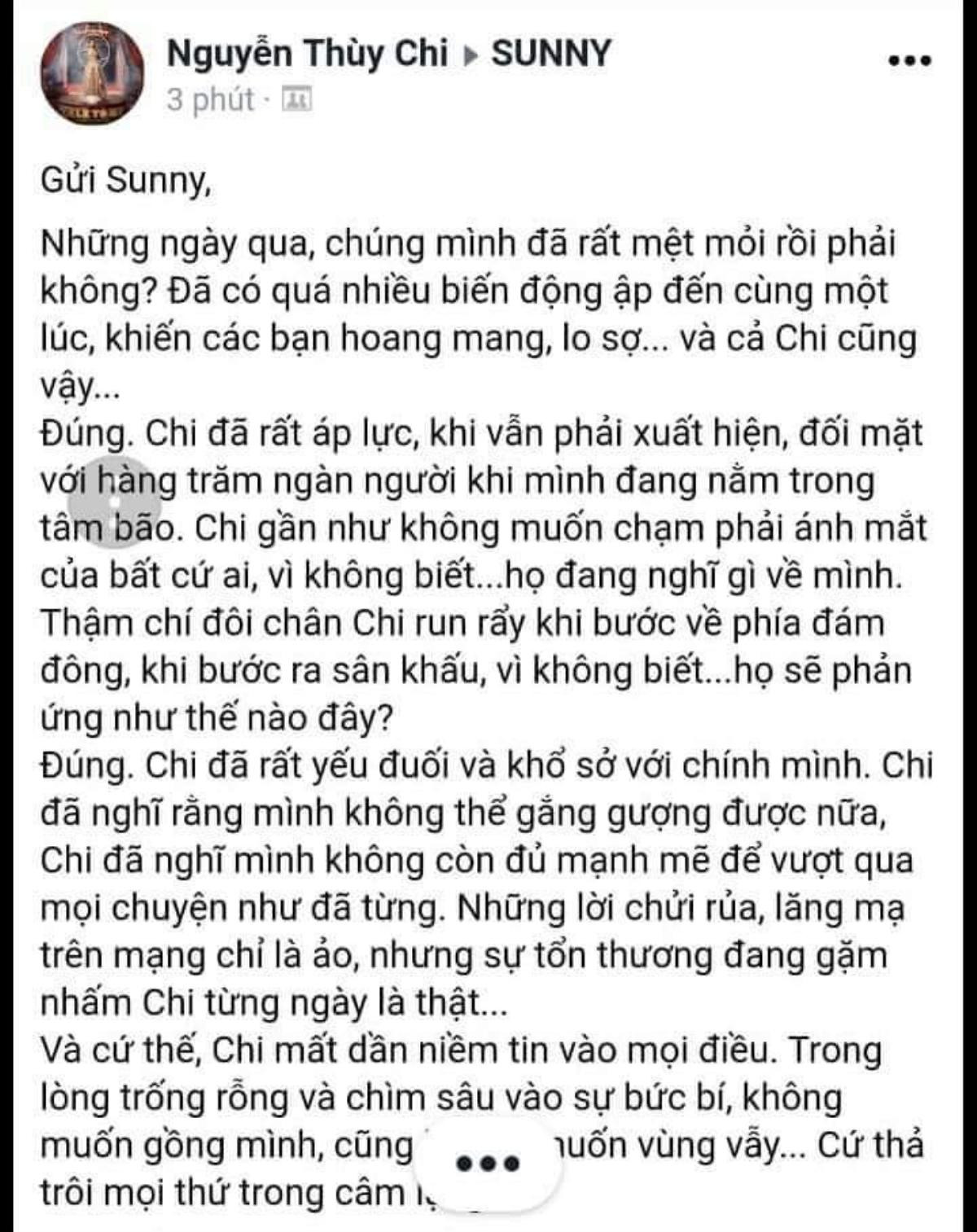 Hậu lùm xùm, Chi Pu viết tâm thư mong fan tỉnh táo trước những thông tin xuyên tạc nhân cách Ảnh 1