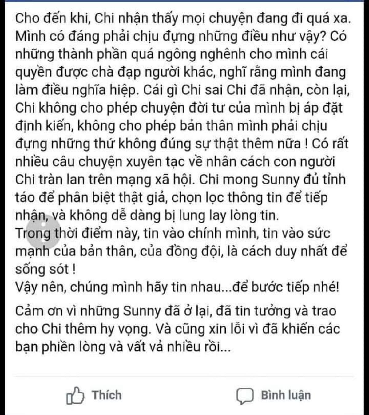 Hậu lùm xùm, Chi Pu viết tâm thư mong fan tỉnh táo trước những thông tin xuyên tạc nhân cách Ảnh 2