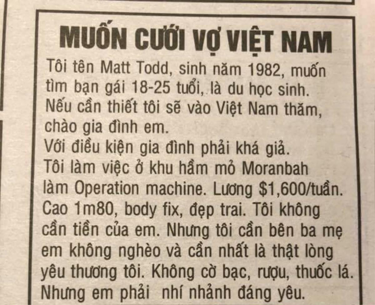 Đăng tin 'muốn cưới vợ Việt Nam', anh chàng ngoại quốc gây xôn xao cư dân mạng Ảnh 1