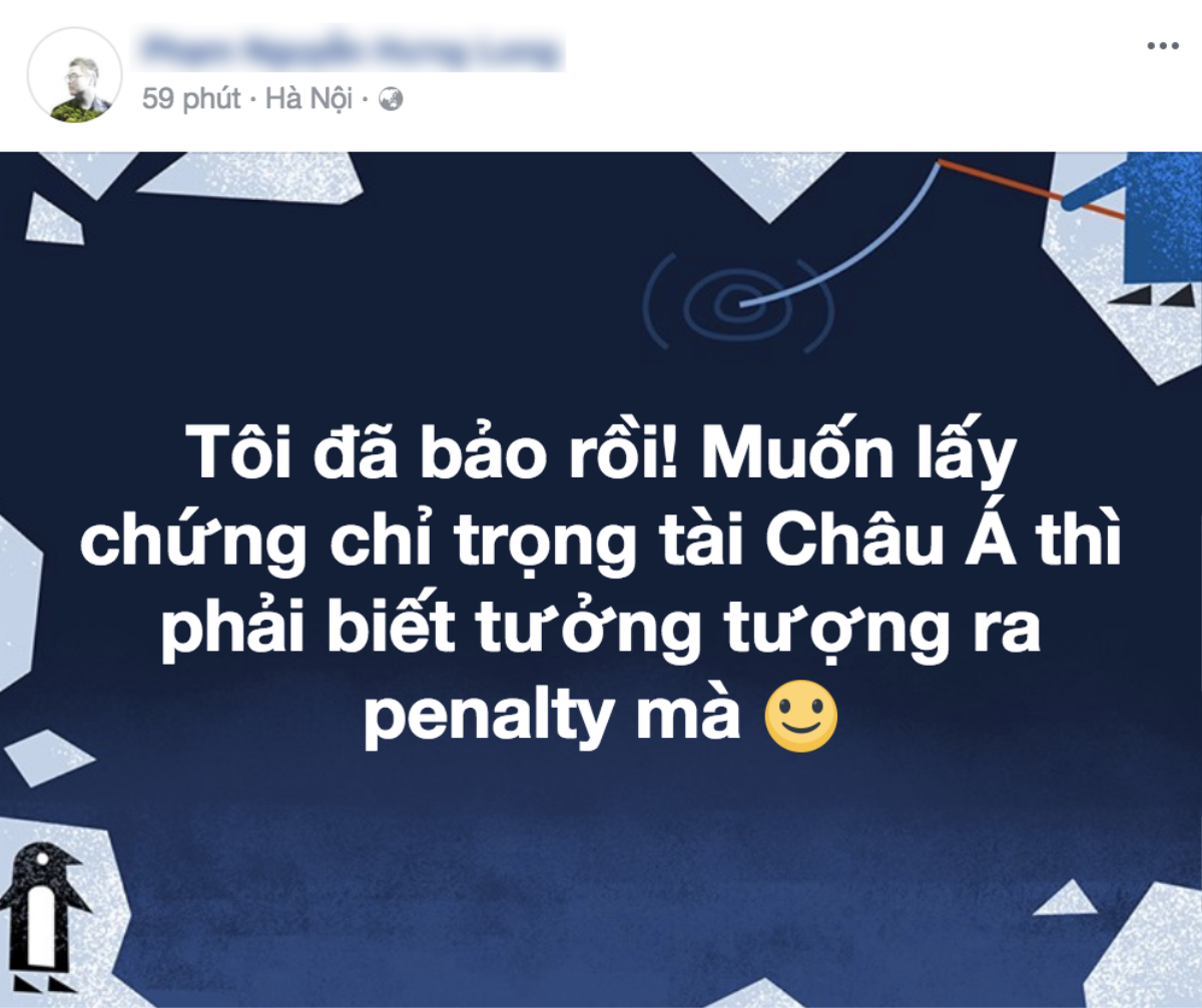 Trọng tài bắt penalty trận U23 Việt Nam - U23 Qatar đang bị dân mạng 'réo gọi' đã khoá Facebook! Ảnh 9