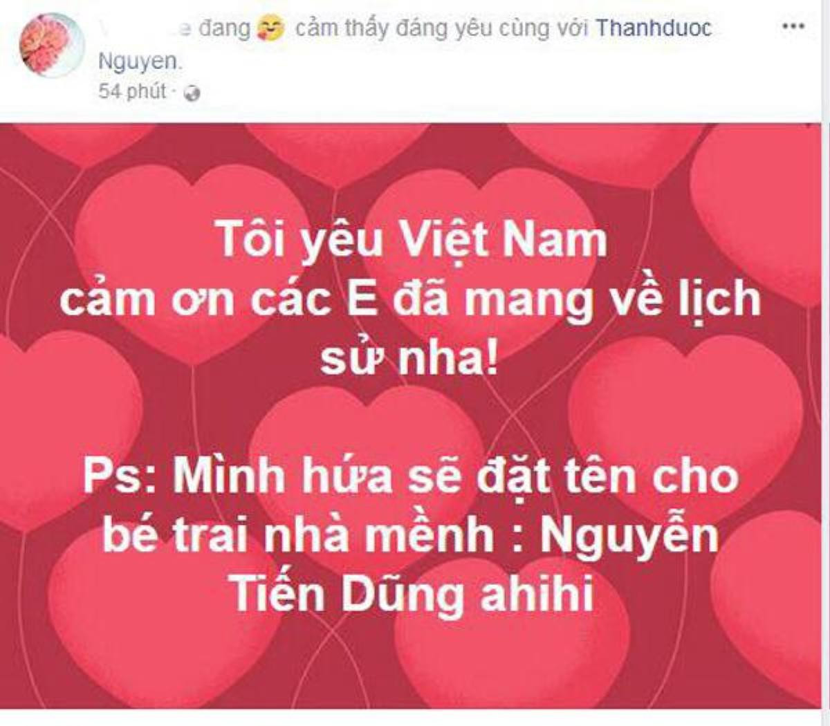 Sau chiến thắng của U23 Việt Nam, bố mẹ Việt rủ nhau đặt tên con là Tiến Dũng Ảnh 7