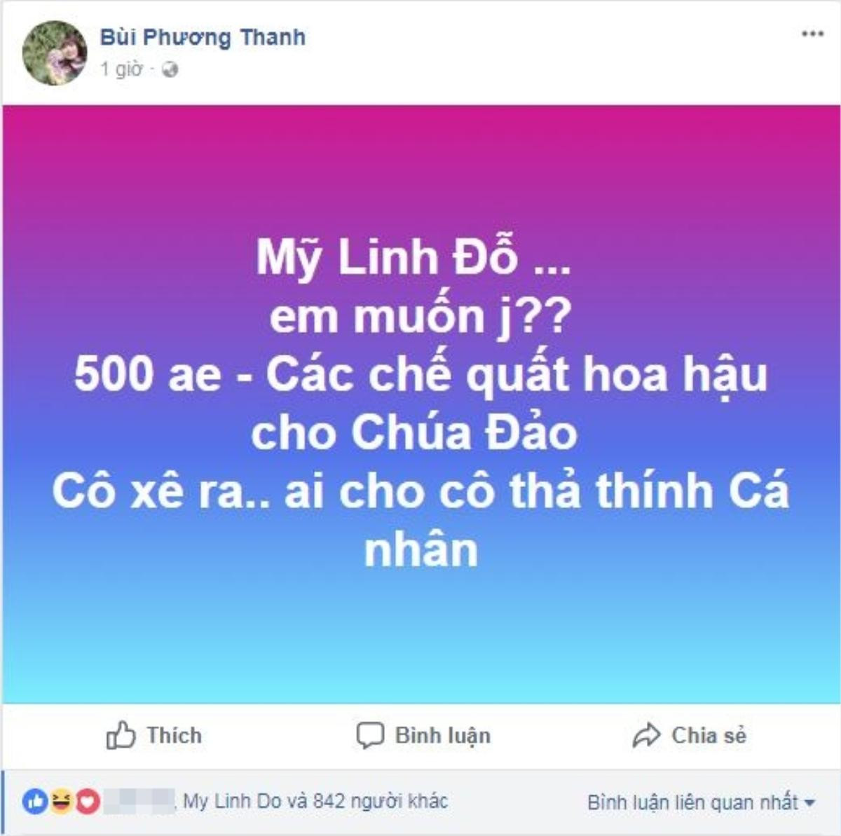 Phương Thanh nhắc vui hoa hậu Đỗ Mỹ Linh vì tội 'thả thính' thành công thủ môn Bùi Tiến Dũng Ảnh 1