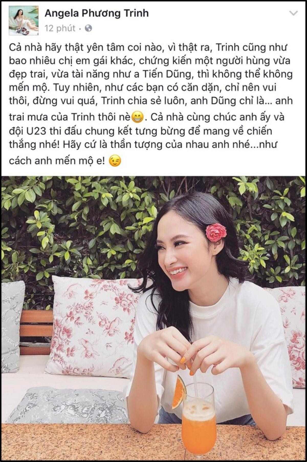 Angela Phương Trinh bất ngờ thú nhận: 'Bùi Tiến Dũng chỉ là… anh trai mưa của Trinh thôi' Ảnh 2