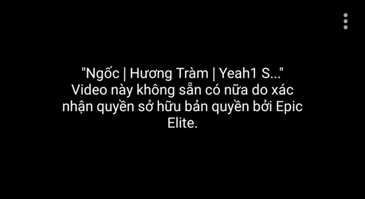 Sau Noo, MV hit của Hương Tràm cũng 'bốc hơi' khỏi Youtube vì vi phạm bản quyền Ảnh 1