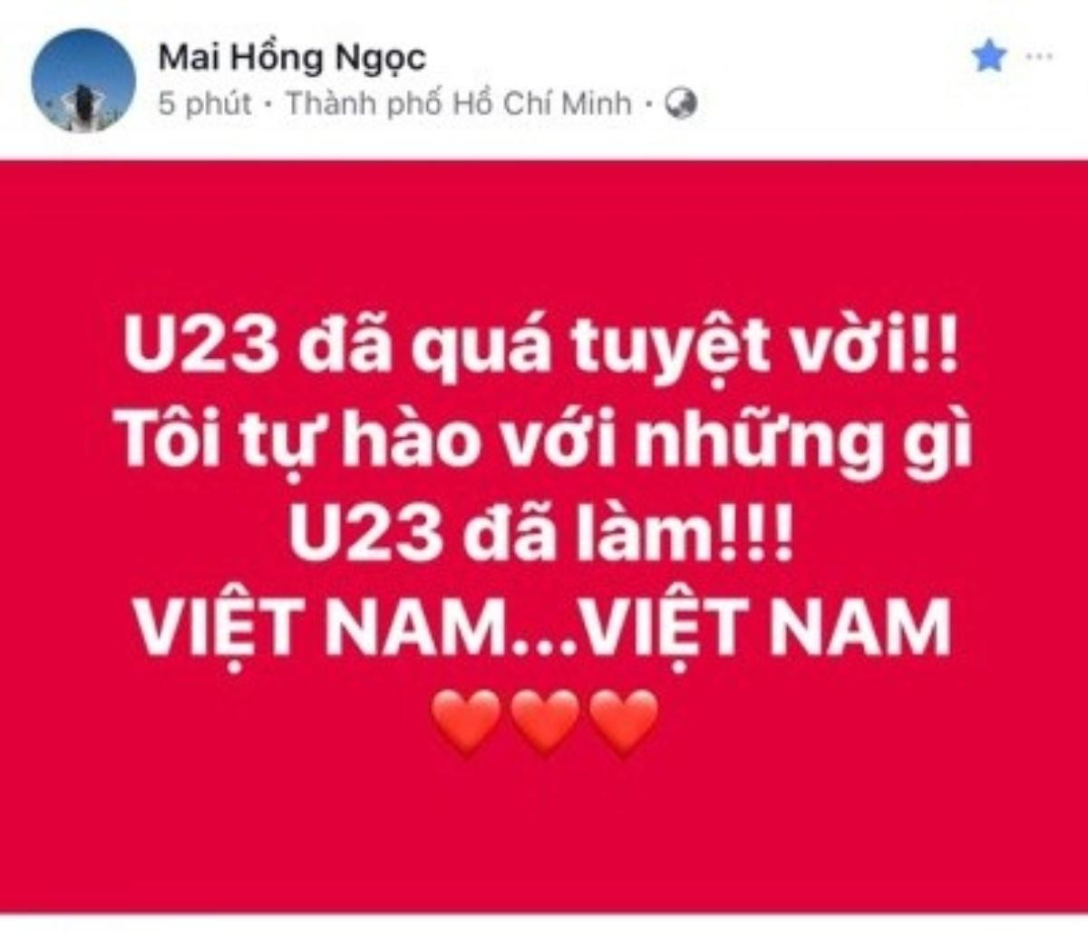 Loạt sao Việt tự hào, an ủi U23 Việt Nam: 'Các em đã quá tuyệt vời' Ảnh 2