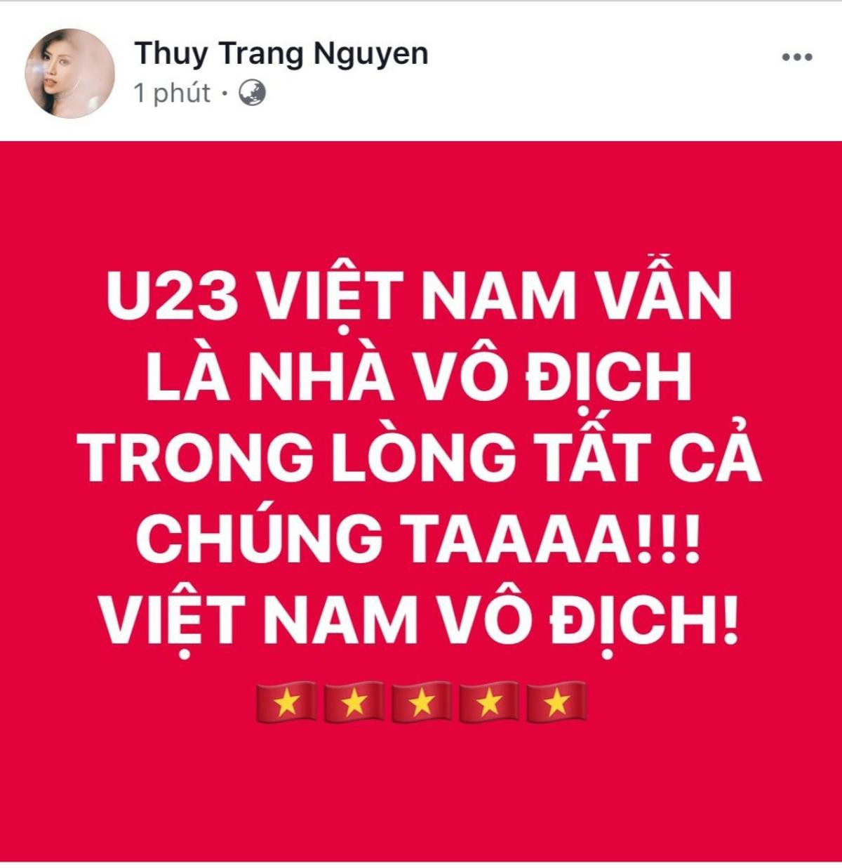 Loạt sao Việt tự hào, an ủi U23 Việt Nam: 'Các em đã quá tuyệt vời' Ảnh 5