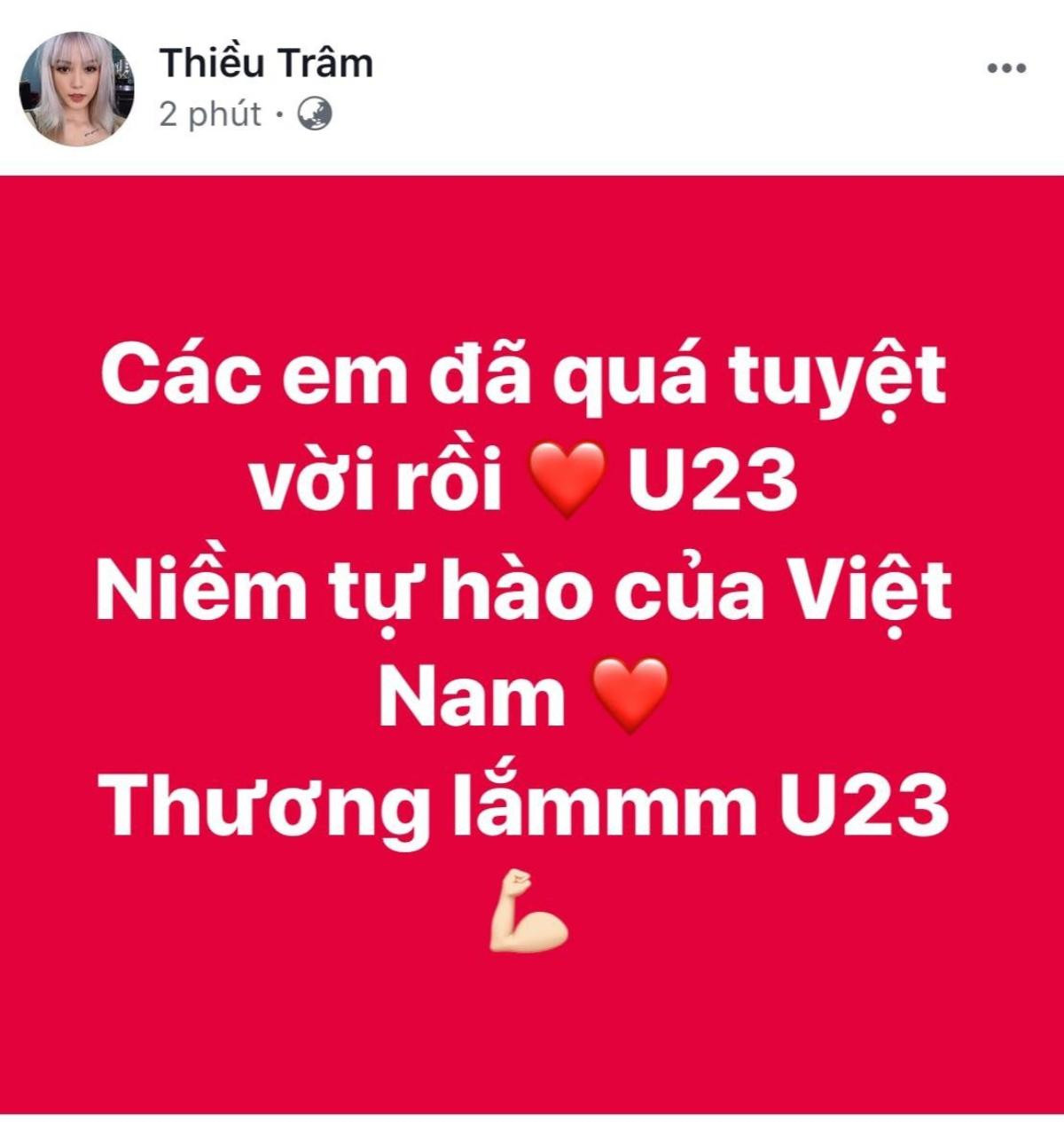 Loạt sao Việt tự hào, an ủi U23 Việt Nam: 'Các em đã quá tuyệt vời' Ảnh 14