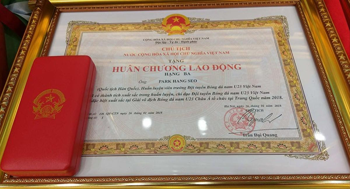 Thủ tướng trao huân chương Lao động hạng nhất cho U23 Việt Nam Ảnh 2