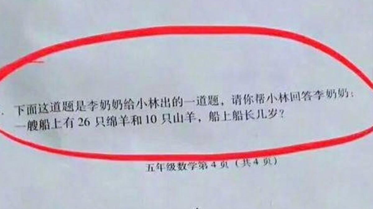 Câu hỏi 'xoắn não' của học sinh lớp 5 gây tranh cãi tại Trung Quốc Ảnh 1