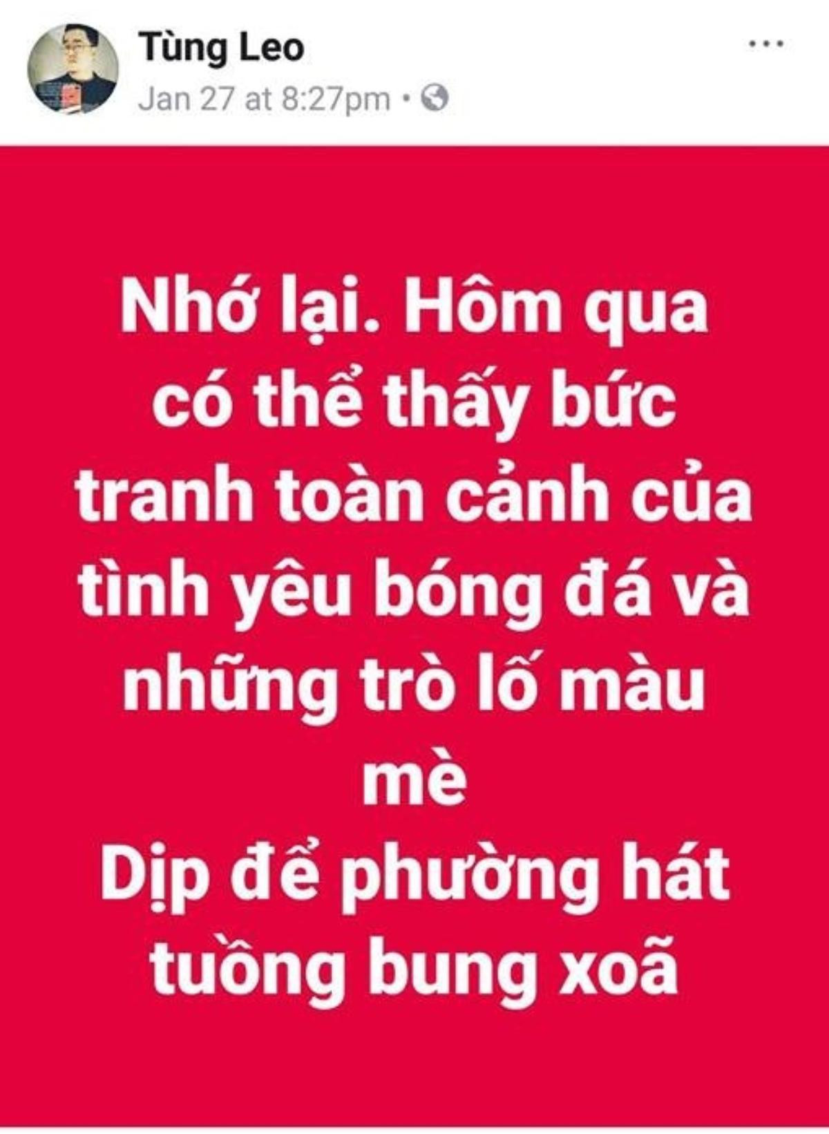 Mr. Đàm bức xúc khi MC Tùng Leo phát ngôn ‘phường hát tuồng bung xoã’ trong ngày vinh danh U23 Việt Nam Ảnh 1