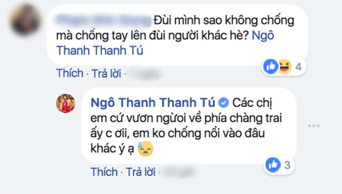 Á hậu Thanh Tú lên tiếng về hành động đặt tay lên đùi Bùi Tiến Dũng khi bị cư dân mạng 'nhắc nhở' Ảnh 5