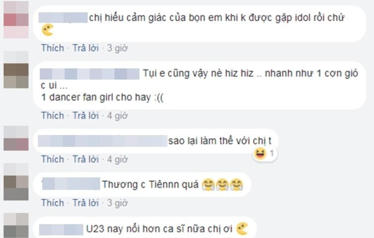 Không được chụp ảnh cùng U23, Tóc Tiên hờn dỗi: 'Tài xế còn được chụp cơ mà' Ảnh 4