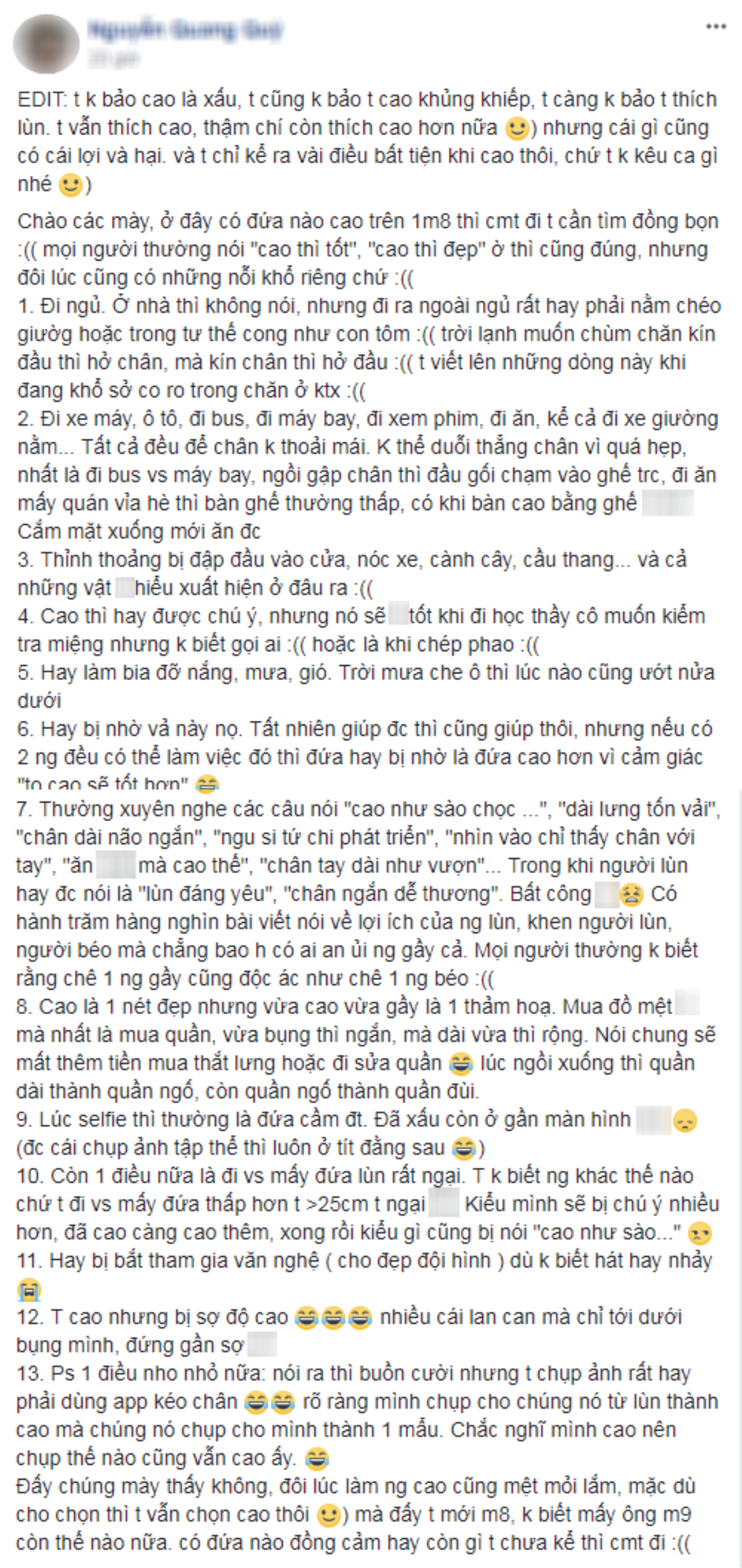 Thôi đừng cố gắng cao thêm nữa sau khi biết đến 13 nỗi khổ của người 'dài lưng tốn vải' Ảnh 1