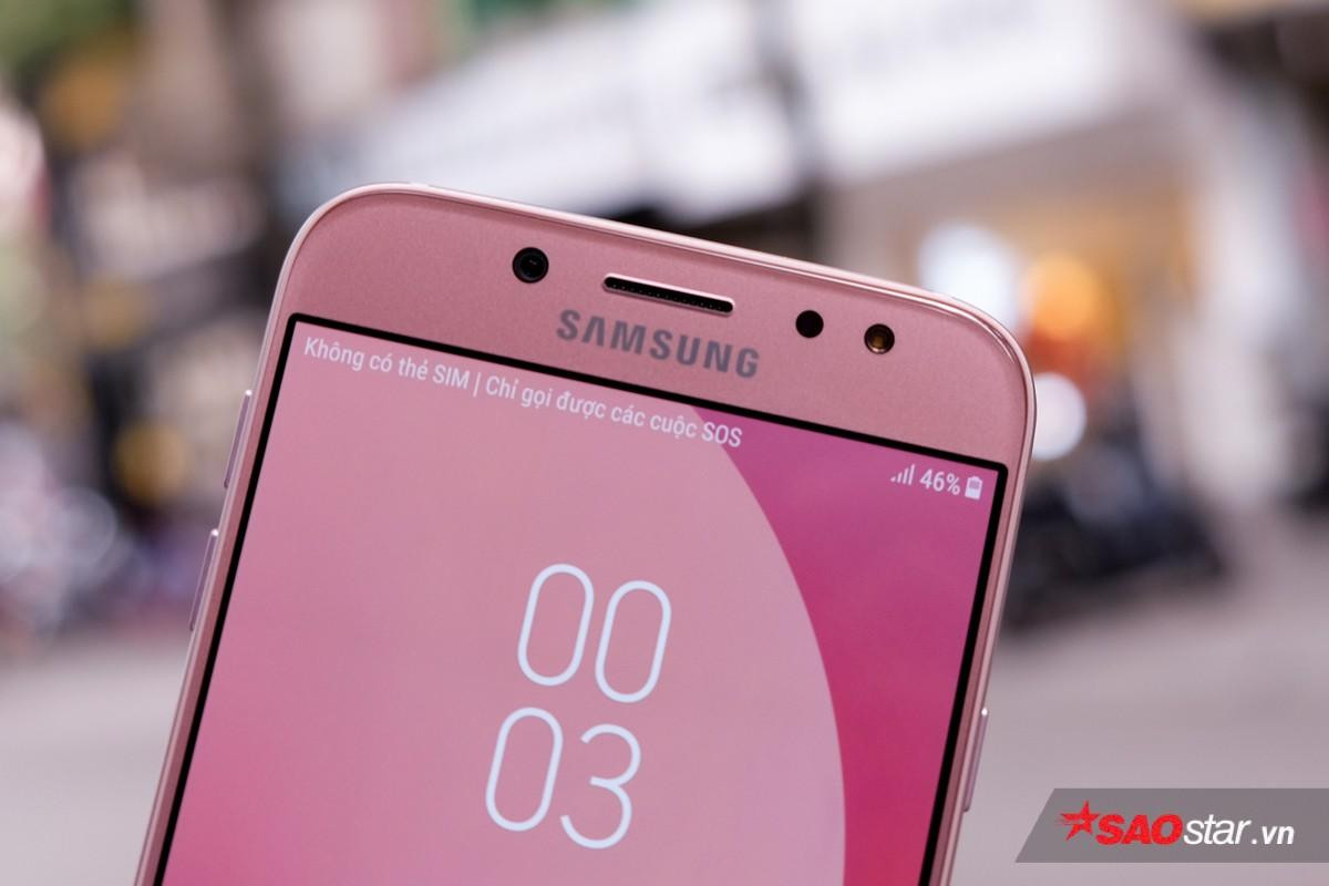 Trên tay Galaxy J7 Pro màu hồng: Đẹp nhẹ nhàng và nữ tính, khó có thể cầm lòng! Ảnh 8