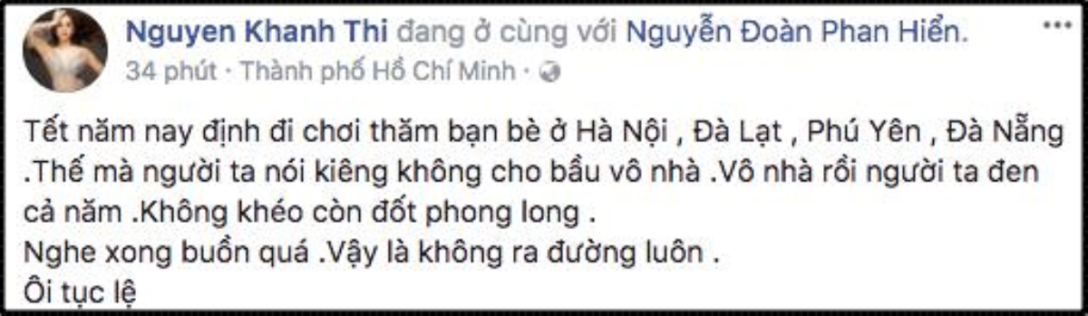 Khánh Thi buồn bã vì những tục lệ hà khắc dành cho bà bầu ngày Tết Ảnh 2