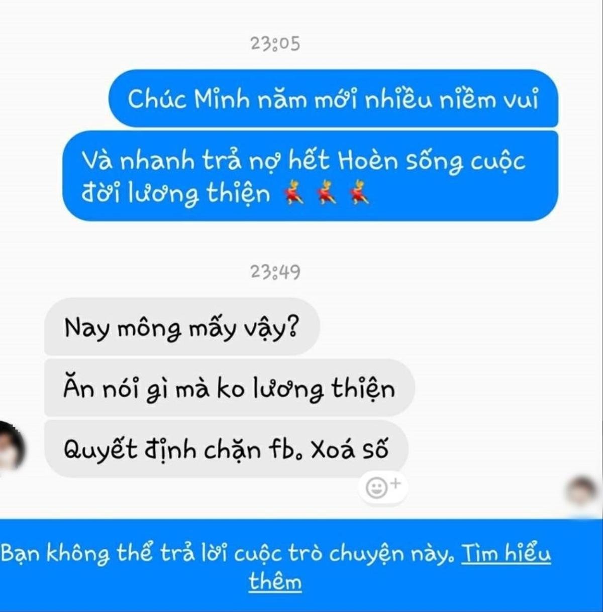 Vừa chúc Tết vừa đòi nợ, nhiều người khóc thét vì bị con nợ 'cù nhầy' chặn luôn facebook Ảnh 1