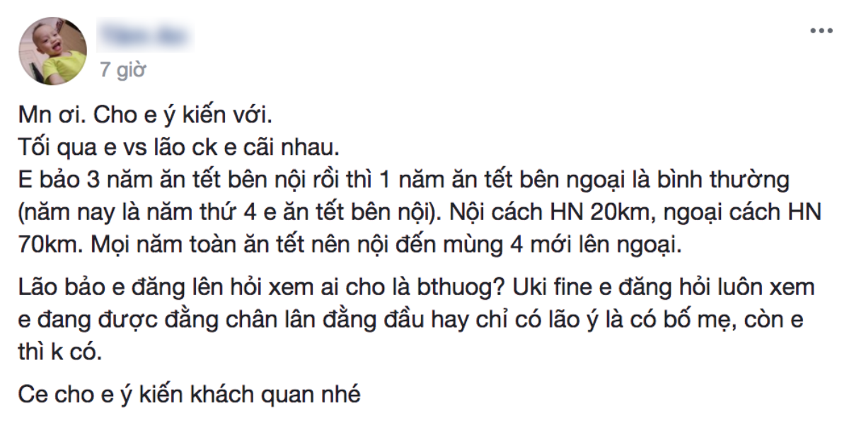 Tranh cãi xung quanh việc ăn tết nhà ngoại hay nhà nội: Thế nào mới vừa lòng cả 2 bên? Ảnh 1