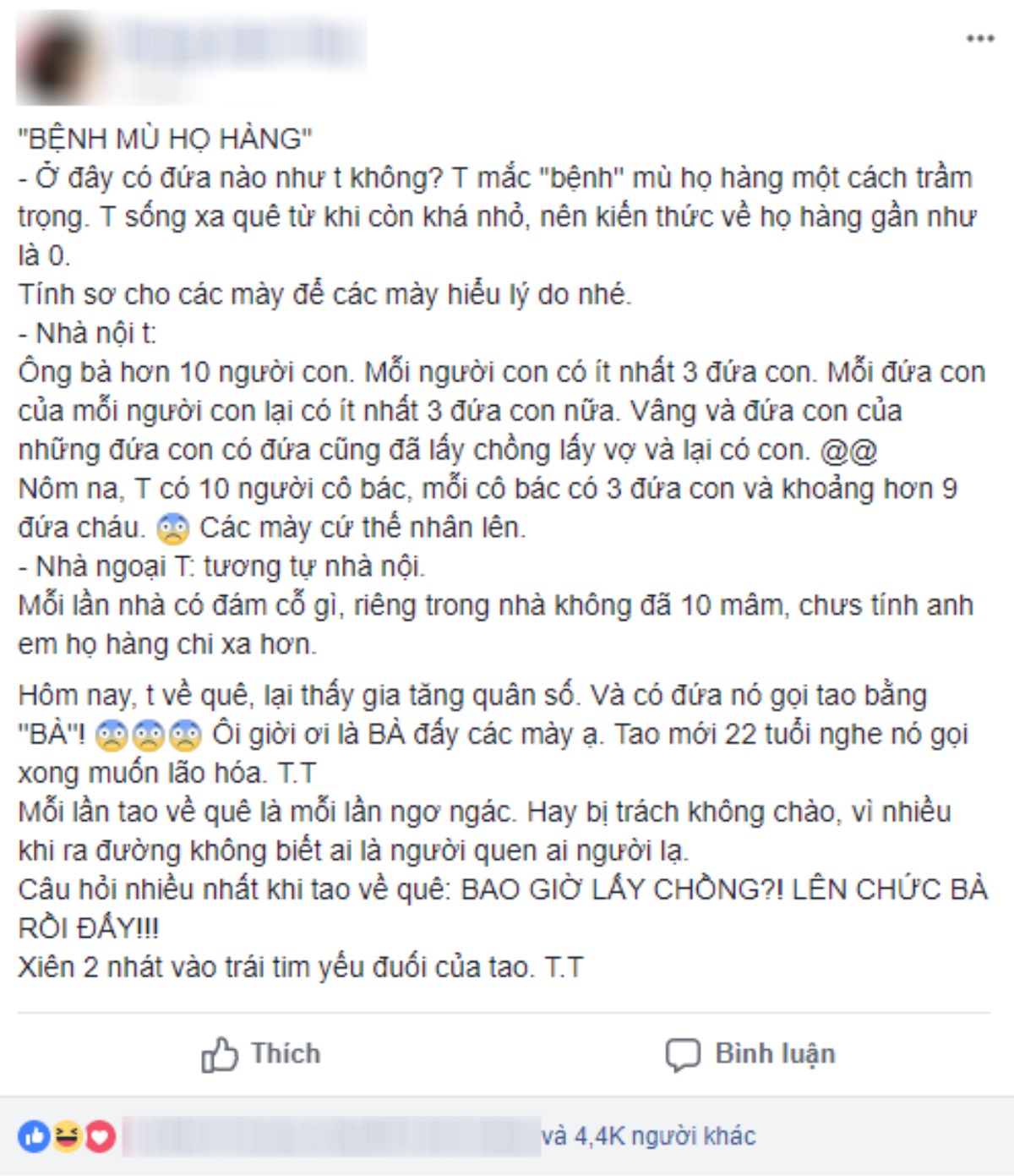 Bệnh 'mù họ hàng': Cô nàng 22 tuổi 'lão hóa' vì chưa lấy chồng đã lên chức bà Ảnh 1