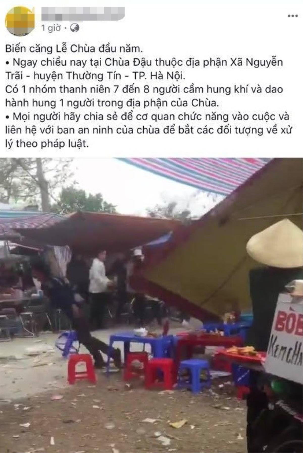 Nam thanh niên bị truy sát trọng thương trước cửa chùa ngày đầu năm Ảnh 1