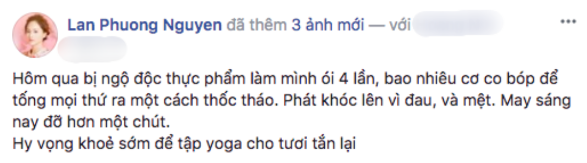 Diễn viên Lan Phương bị ngộ độc thực phẩm, đau đến phát khóc trong giai đoạn thai kỳ Ảnh 1