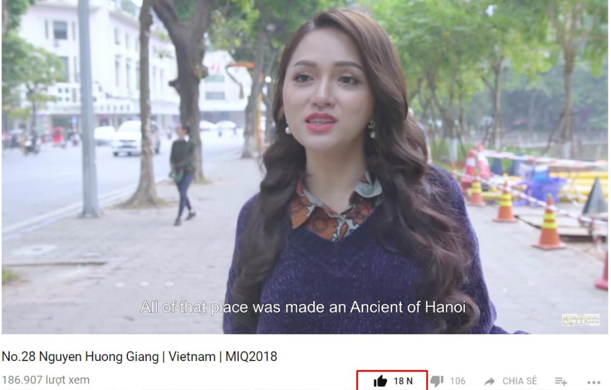 Vì sao Hương Giang Idol chỉ đang xếp thứ 2 tại giải Video giới thiệu được yêu thích? Ảnh 1