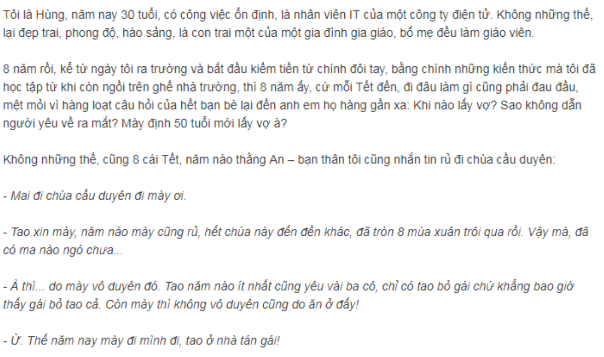 Dân mạng rần rần chia sẻ chuyện tình duyên trắc trở, 10 năm cầu duyên vẫn cứ ế chỏng chơ Ảnh 4