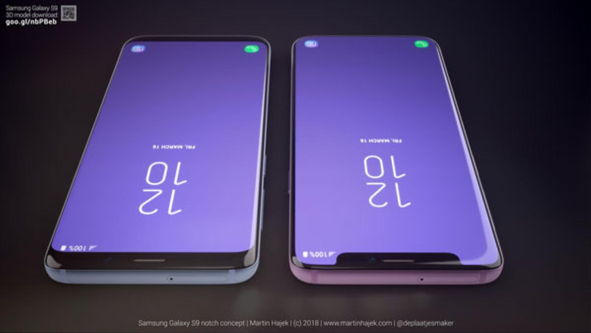 Cận cảnh Samsung Galaxy S9 tuyệt đẹp với 'tai thỏ' giống iPhone X Ảnh 2