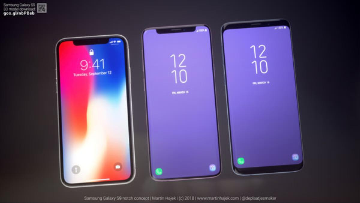 Cận cảnh Samsung Galaxy S9 tuyệt đẹp với 'tai thỏ' giống iPhone X Ảnh 4