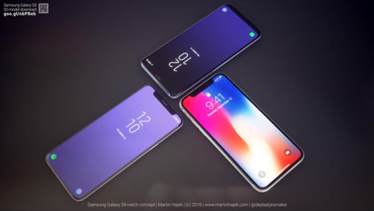 Cận cảnh Samsung Galaxy S9 tuyệt đẹp với 'tai thỏ' giống iPhone X Ảnh 5