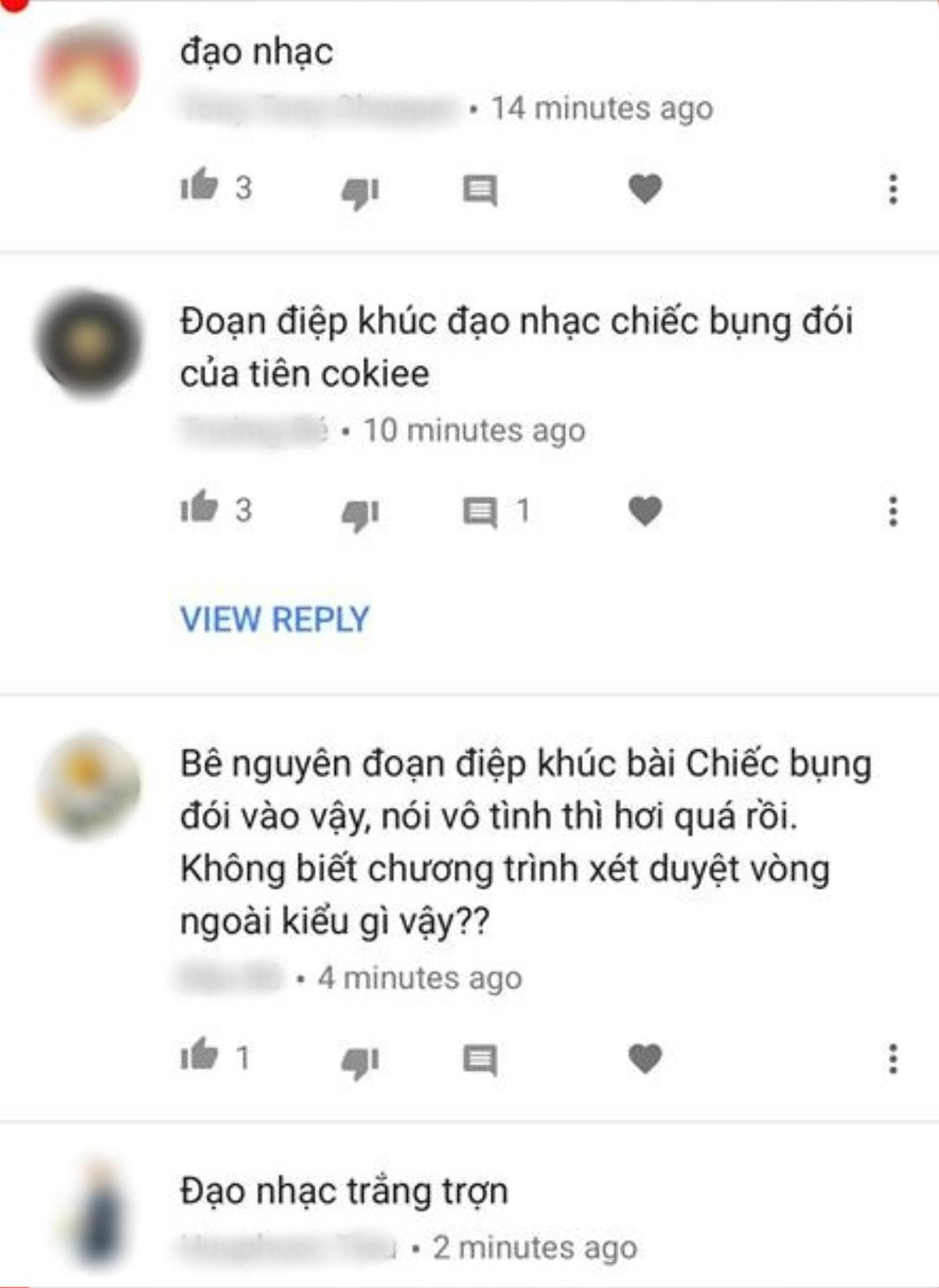 Thí sinh Sing My Song vướng nghi vấn 'đạo nhạc' Chiếc bụng đói của Tiên Cookie Ảnh 3