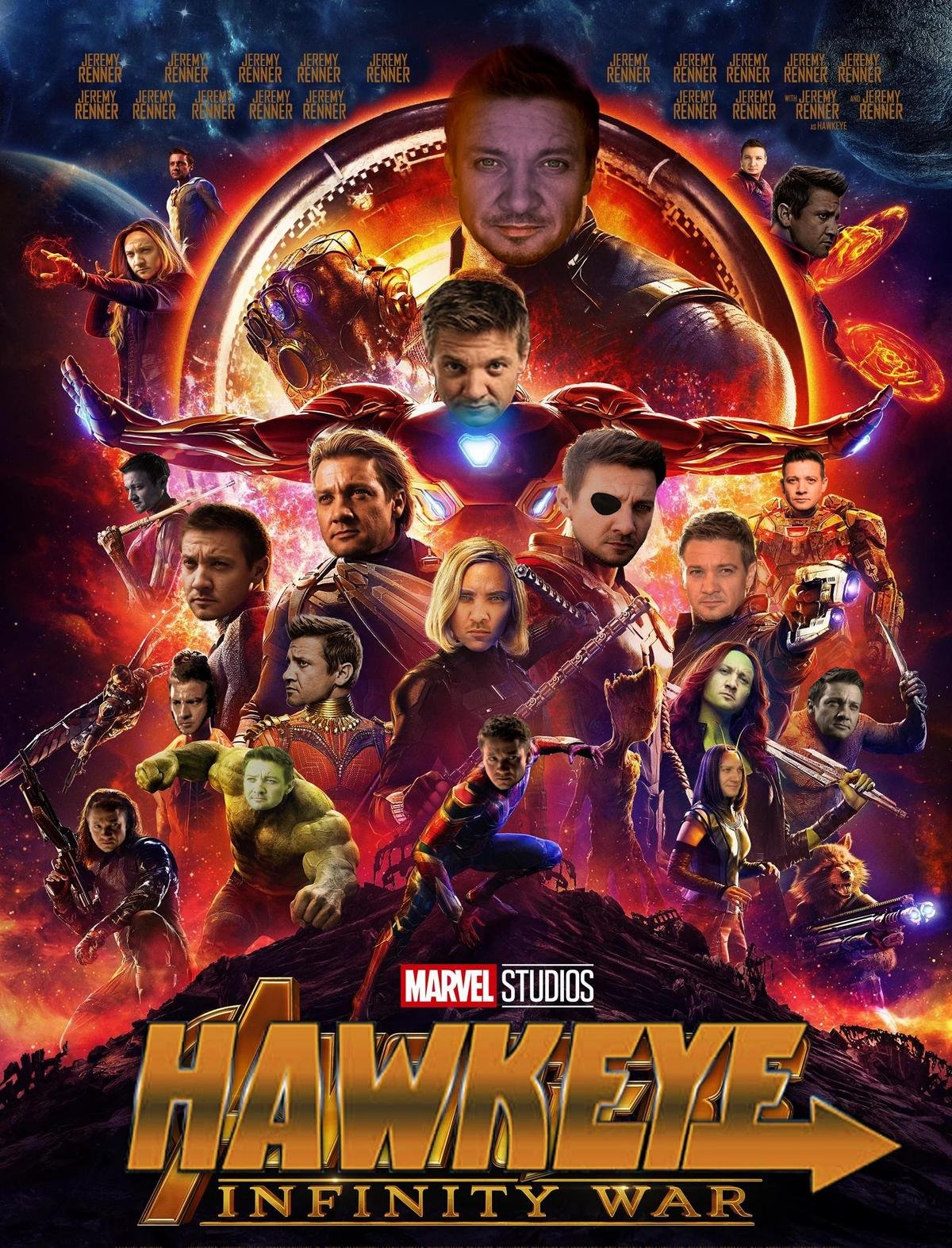 Poster chính thức 'Avengers: Infinity War' không có Hawkeye thì sao? Đã có fan lo Ảnh 1