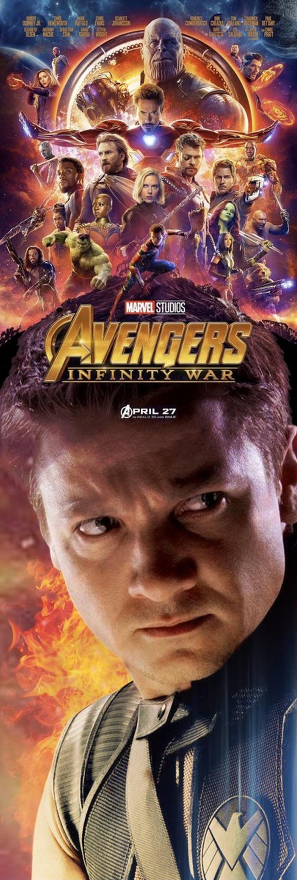 Poster chính thức 'Avengers: Infinity War' không có Hawkeye thì sao? Đã có fan lo Ảnh 3