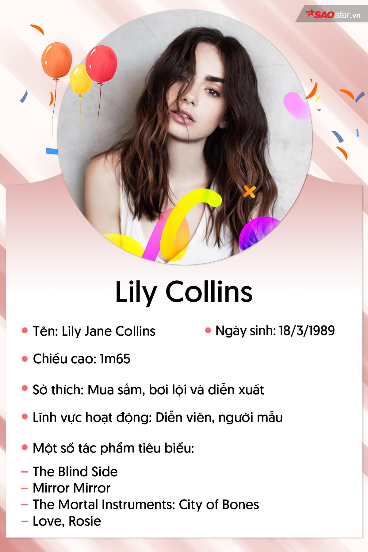 Lily Jane Collins - Những điều thú vị bạn nên biết về 'công chúa Hollywood' Ảnh 1