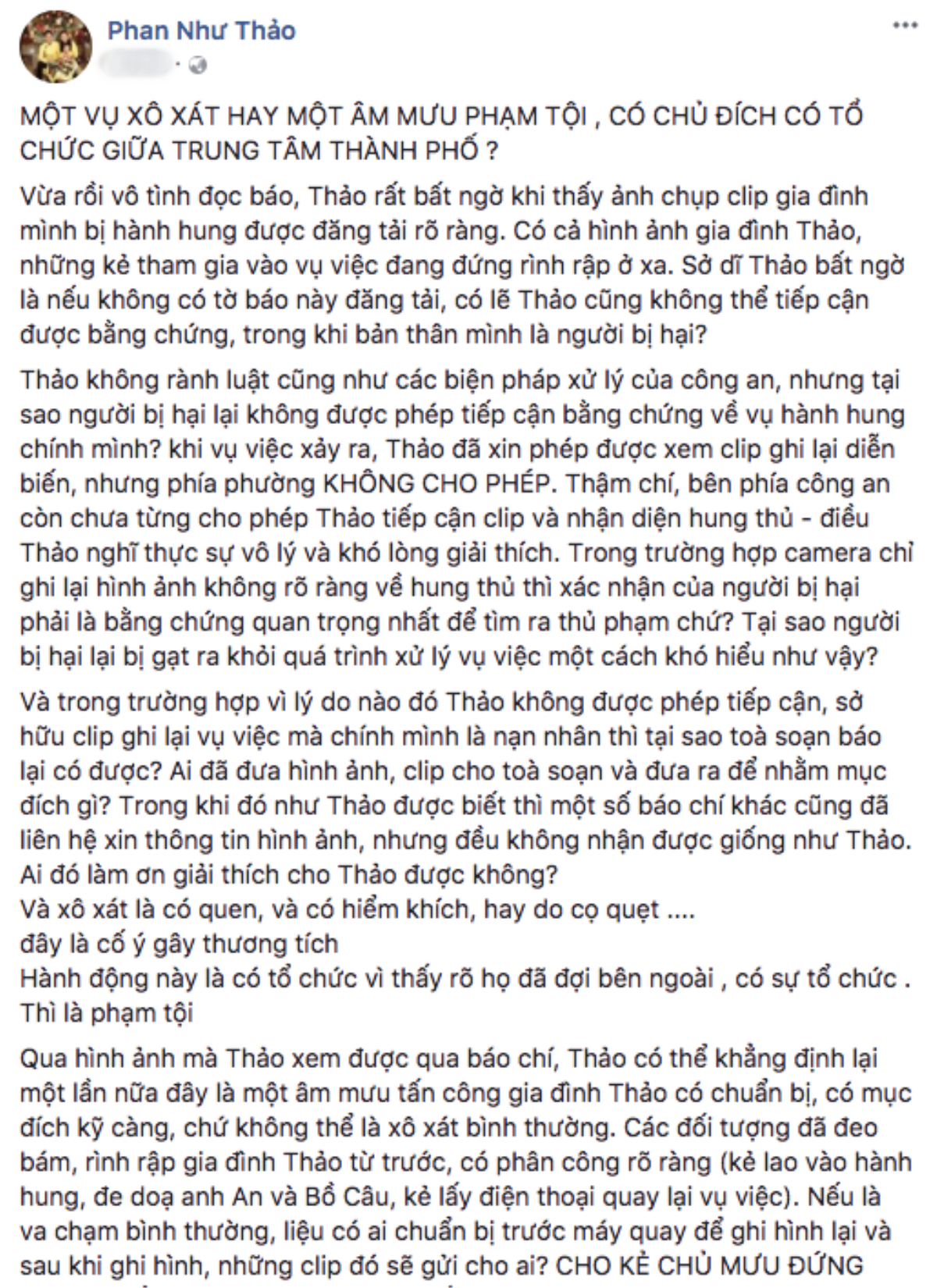 Công an kết luận không có vụ giang hồ bắt cóc con gái, Phan Như Thảo ẩn ý: 'Tôi không tha thứ cho ai làm hại gia đình' Ảnh 4