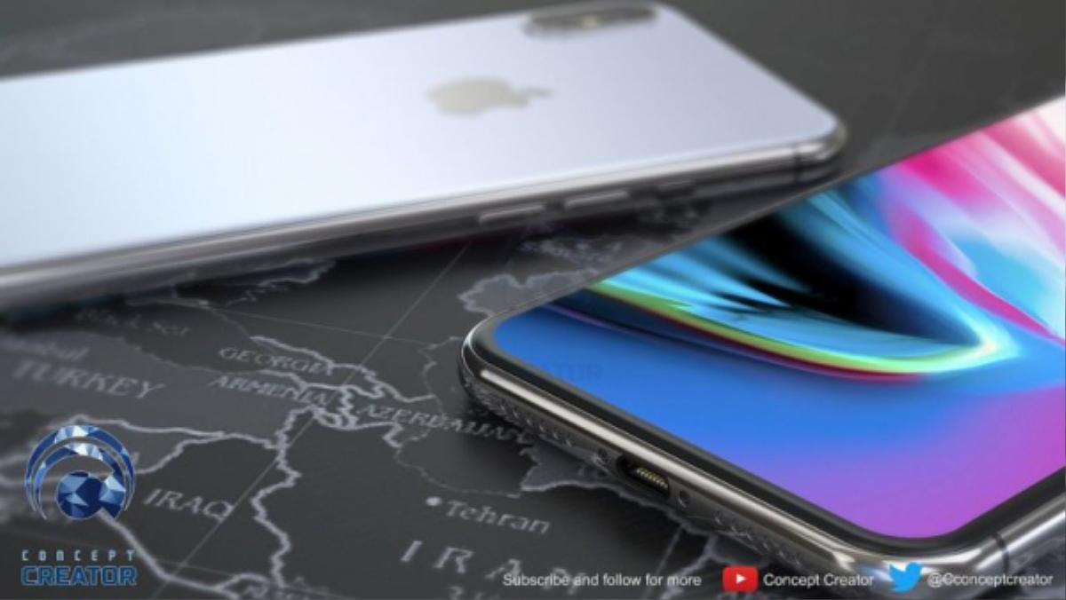 Cận cảnh iPhone X+ tuyệt đẹp, có phiên bản vàng đồng ấn tượng Ảnh 4