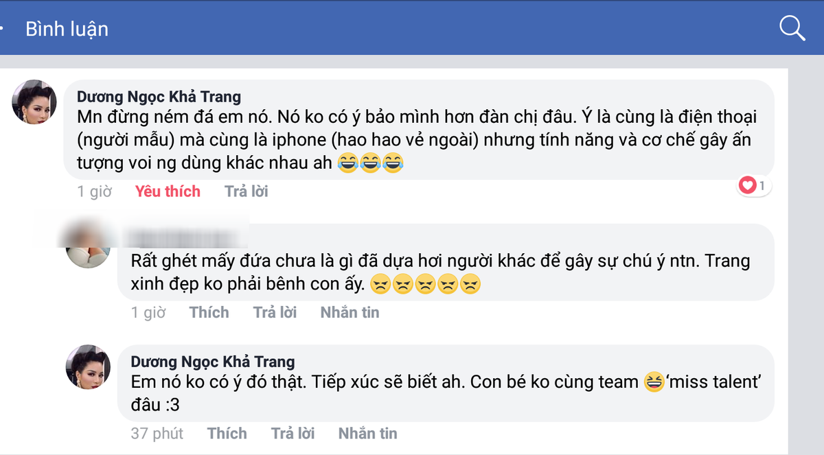 Khả Trang bênh vực thí sinh Siêu mẫu VN bị 'ném đá' vì so sánh bản thân 'cao giá' hơn Hoàng Thùy Ảnh 3