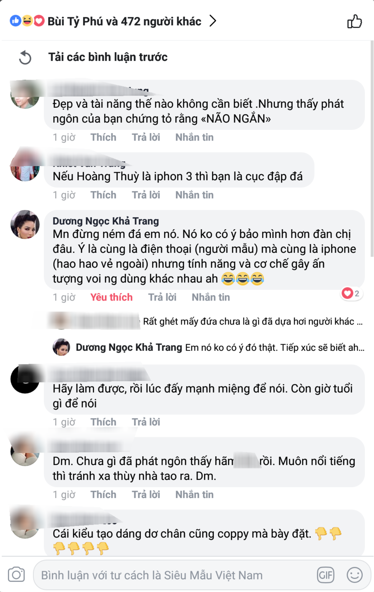 Khả Trang bênh vực thí sinh Siêu mẫu VN bị 'ném đá' vì so sánh bản thân 'cao giá' hơn Hoàng Thùy Ảnh 2