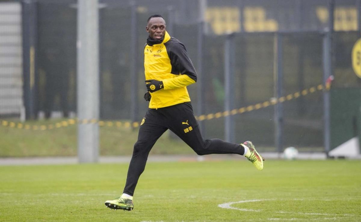 Chùm ảnh: Buổi tập đầu tiên của 'tia chớp' Usain Bolt tại Borussia Dortmund Ảnh 7