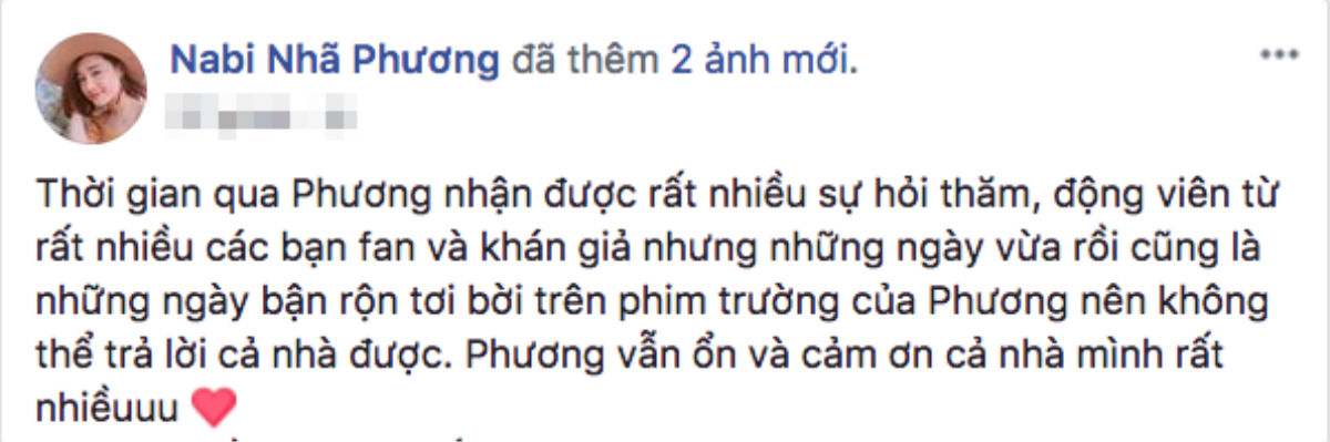 Sau nhiều ngày im lặng, Nhã Phương chính thức lên tiếng giữa ồn ào tình ái của Trường Giang và Nam Em Ảnh 1