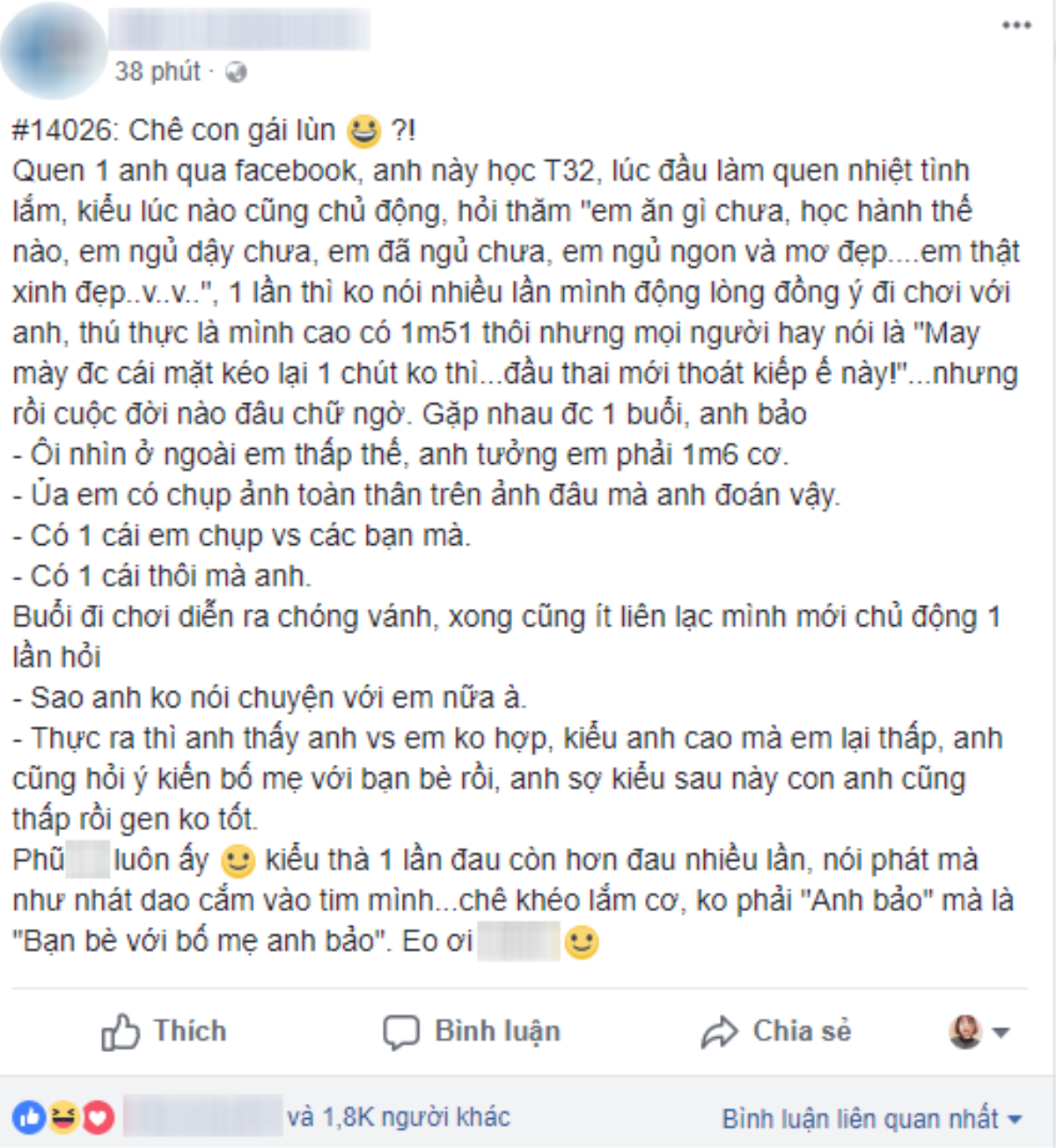 Cứ tưởng lùn sẽ ùn ùn người theo, ai ngờ bị 'đá' ngay buổi gặp đầu tiên Ảnh 1