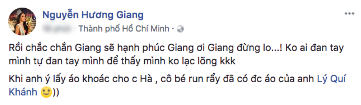 Nhìn Kim Lý nắm chặt tay người yêu, Hương Giang than thở: 'Không ai đan tay mình tự đan tay mình' Ảnh 1