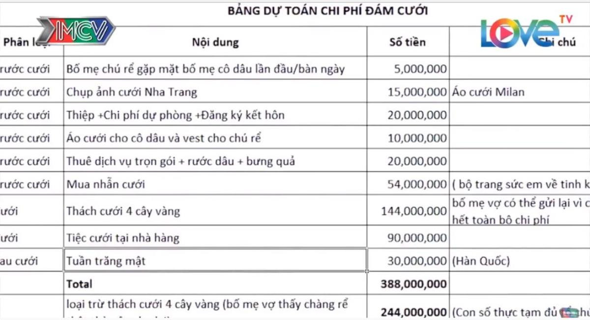 Lần đầu gặp bạn gái, chàng trai tung cả bảng dự trù kinh phí đám cưới ra để chinh phục Ảnh 1