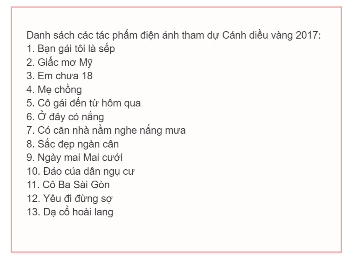 'Cô Ba Sài Gòn' gặp bất lợi nhất trong 9 phim thuần Việt tranh cúp Cánh diều vàng 2017 Ảnh 1