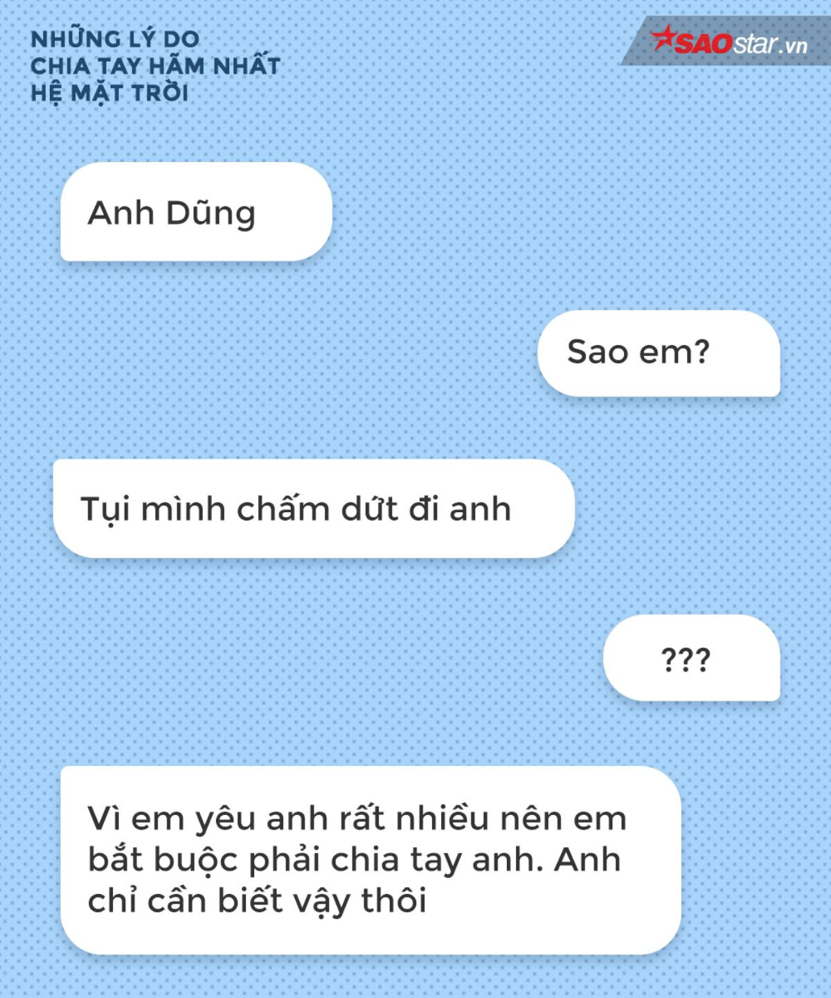 Những lý do chia tay 'bá đạo nhất hệ mặt trời' mà người ta có thể nghĩ ra được Ảnh 9