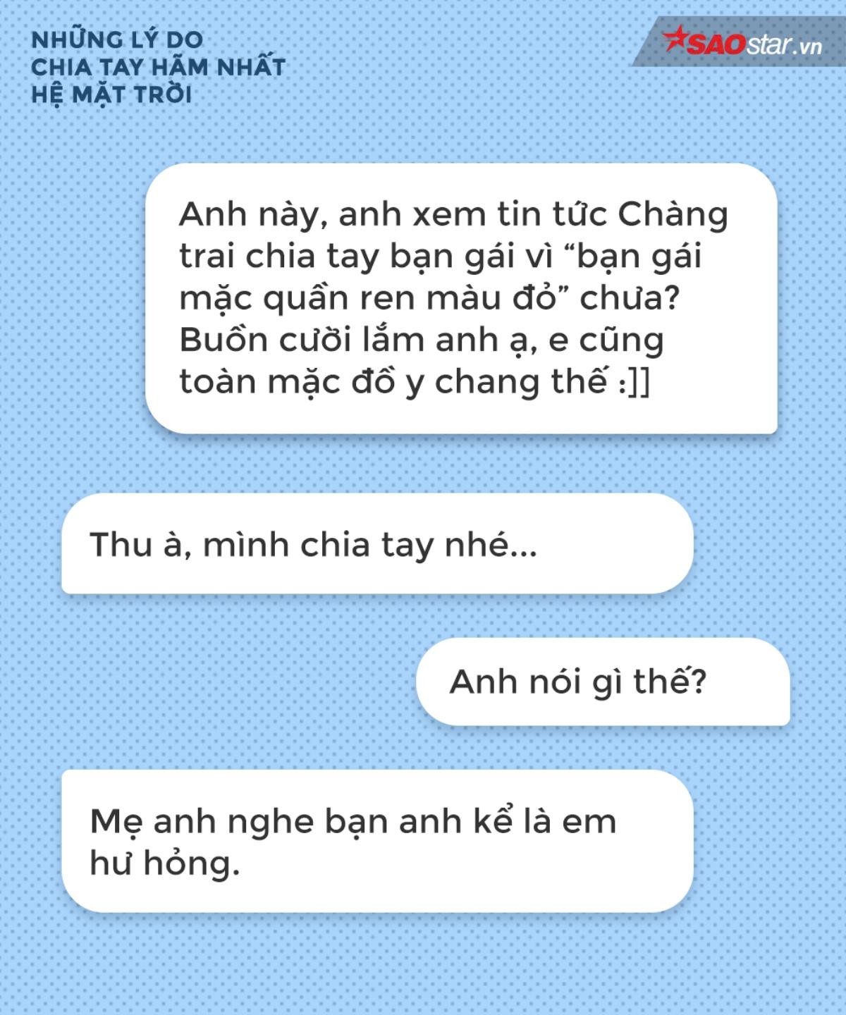 Những lý do chia tay 'bá đạo nhất hệ mặt trời' mà người ta có thể nghĩ ra được Ảnh 8