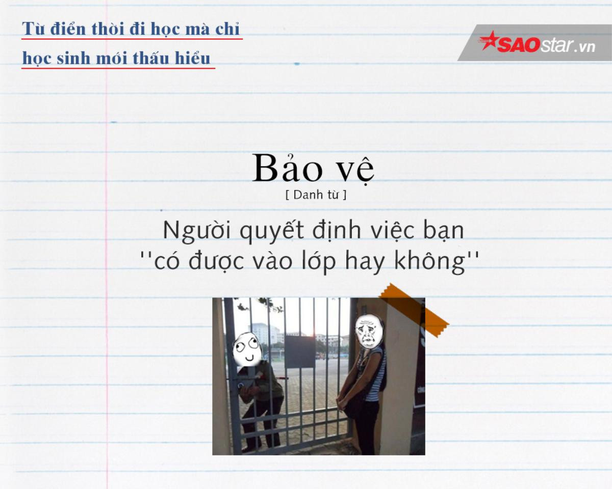 Từ điển thời đi học mà chỉ học sinh mới hiểu và thấm Ảnh 9