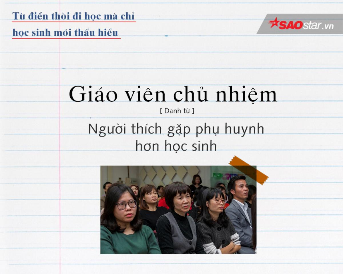 Từ điển thời đi học mà chỉ học sinh mới hiểu và thấm Ảnh 12