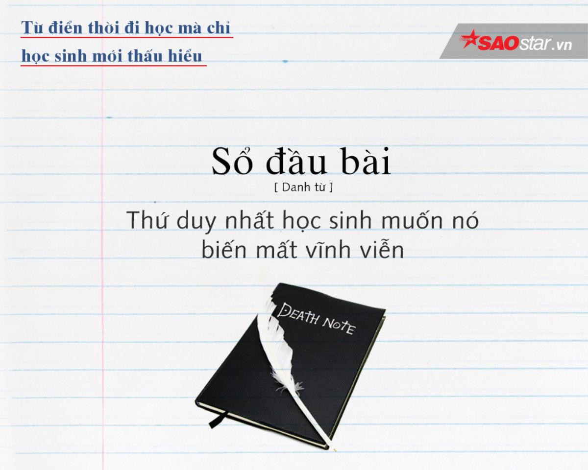 Từ điển thời đi học mà chỉ học sinh mới hiểu và thấm Ảnh 17